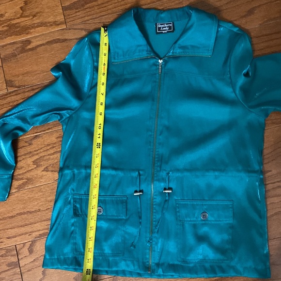 Southern Lady Aquamarine zip up jacket - Size MP - Picture 9 of 10